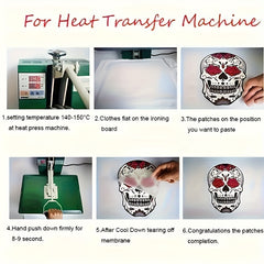 Washable Heat Transfer Stickers for T Shirts Hoodies Pillows