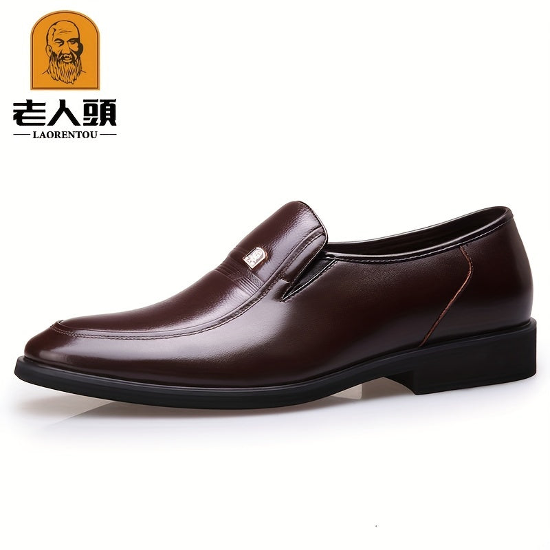 LAORENTOU Men's Leather Loafer Shoes Lightweight Casual Shoes
