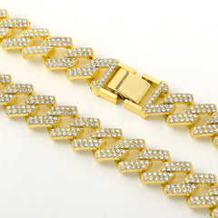 Miami Hip Hop Men's Iced Cuban Necklace Punk