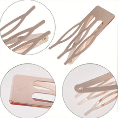 10pcs Three Pronged Snap Clip Hair Clip For Side Hair Bang