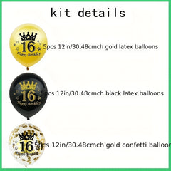 Adult Birthday Balloons Set for Party and Photo Shoots