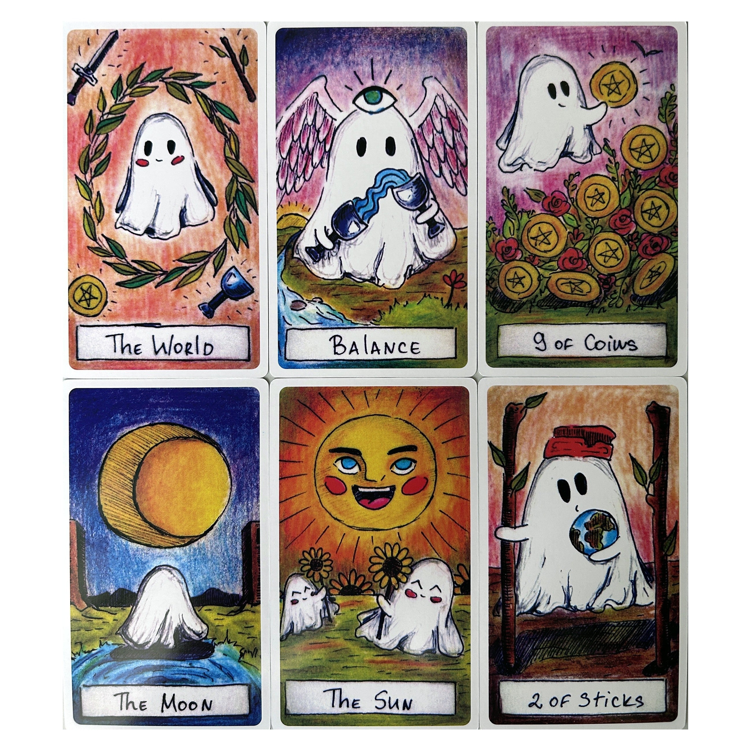 Ghost Tarot Cards With Guide Fate Divination Tarot Cards