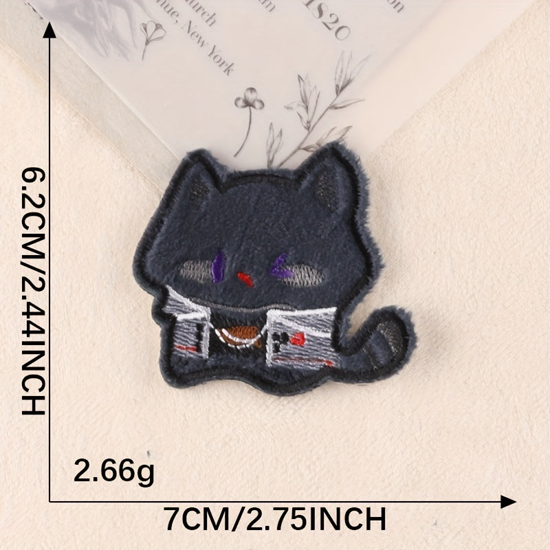 3pcs Cat Embroidery DIY Patch for Clothes Backpack Hat