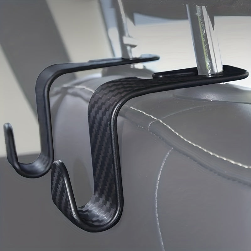 2pcs Car Seat Hooks Save Space Hang Heavy Objects Hide Back Hooks