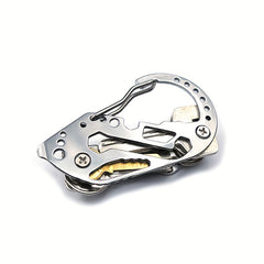 Stainless Steel Multifunction Tool Keychain Screwdriver Wrench