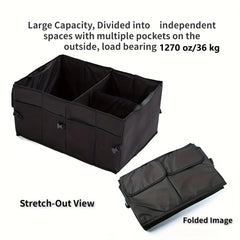 Universal Car Trunk Organizer Folding Storage Box Travel Bag