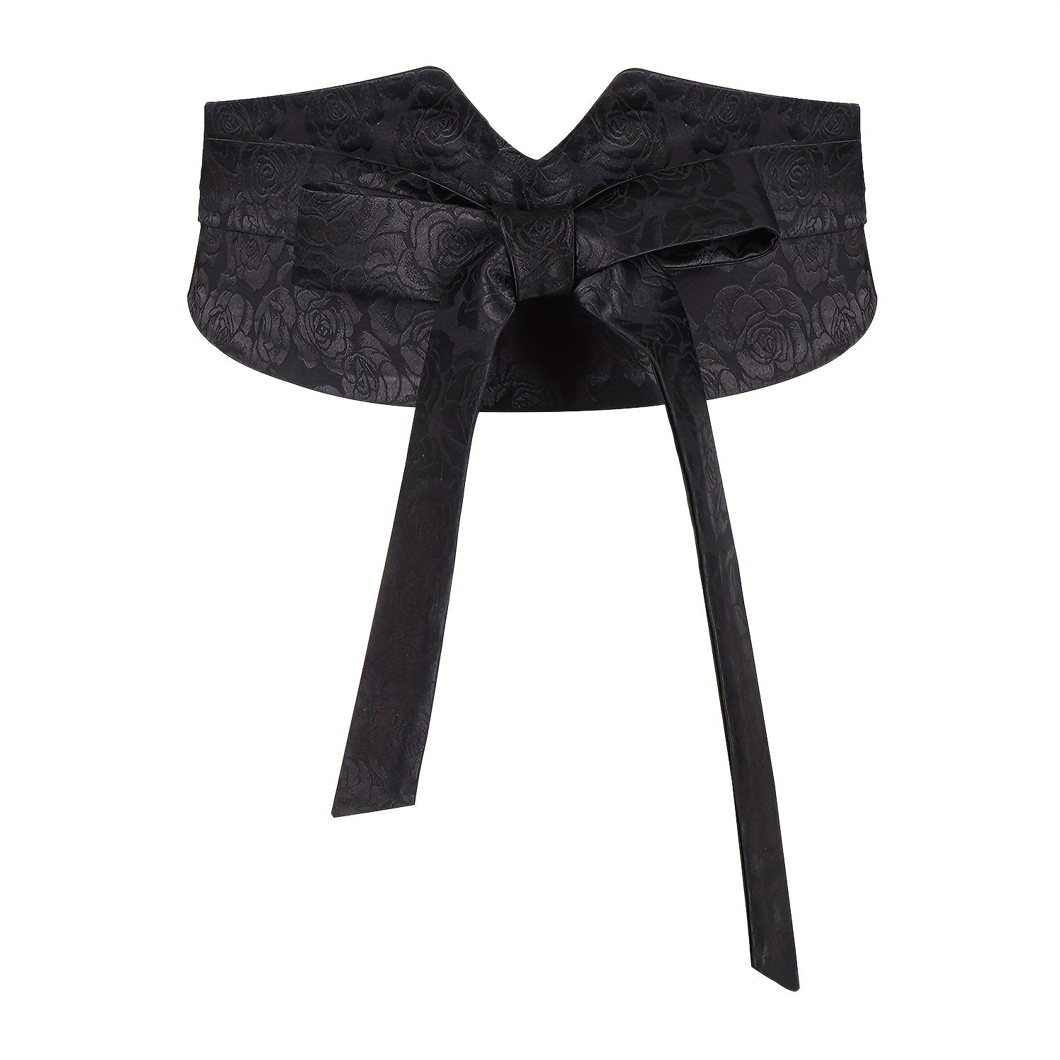 Rose Jacquard Wide Belt Chinese Style Hanfu Waistband