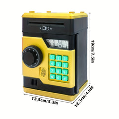 Secure Electronic Coin Bank with Password and Fingerprint Unlock