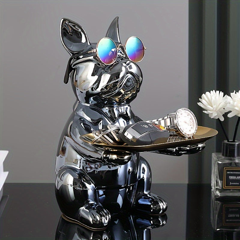 Ceramic Plating Dog Door Key Storage Home Decoration