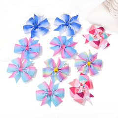 2pcs Bow Hair Clip Ponytail Clip Baby Girls Hair Accessories Set