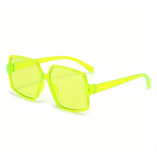 Y2K Large Square Sunglasses Jelly Glasses UV400