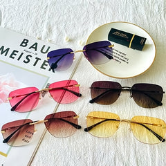 Square Gradient Sunglasses UV400 Unisex High Square Sun Glasses