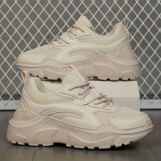 Lightweight Breathable Running Shoes Casual Shock Absorption Chunky Sneakers