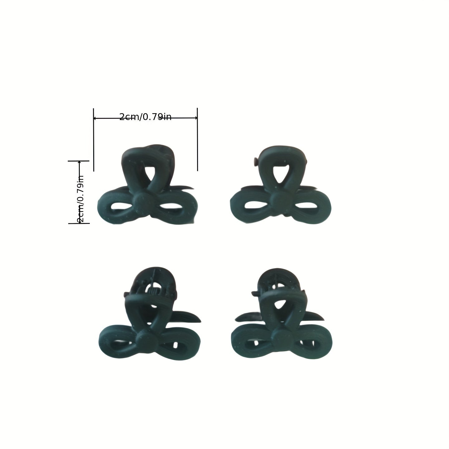 4pcs Mini Hair Claw Bow Shaped Hair Claw Clip for Women Girls Baby Toddlers