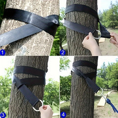 Tree Swing Sling Set Heavy Duty - Hammock with Safety Buckle