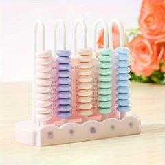 Pink 10,000 Bit Abacus for Beginners - Educational Math Learning Tool