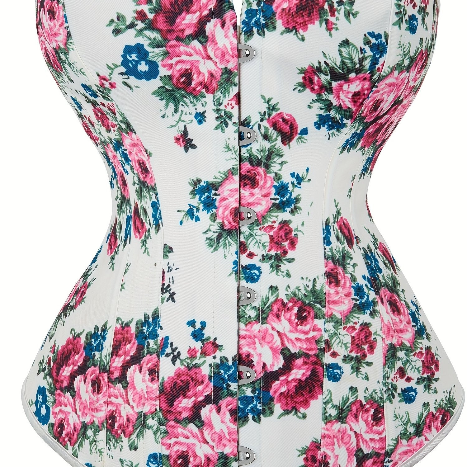 Floral Print Corset Tummy Control Body Shaper Lingerie