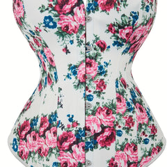 Floral Print Corset Tummy Control Body Shaper Lingerie