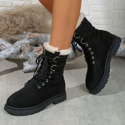 Warm Non-Slip Snow Boots Plush Lined Winter Boots