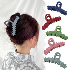 Matte Hair Claw Clips Strong Hold Clamps Flower Hair Styling