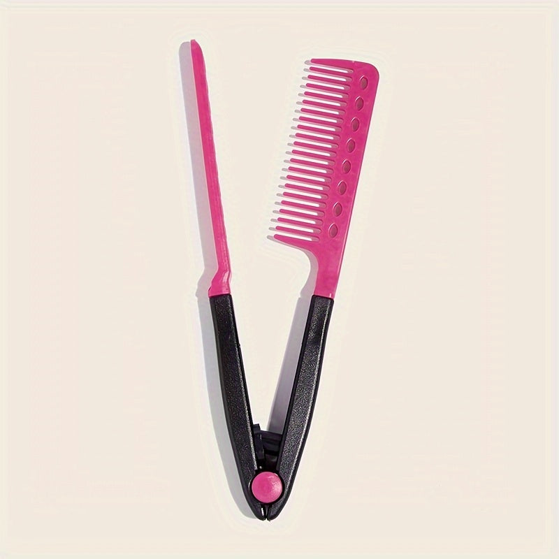 V Shaped Hair Straightening Comb DIY Hairdressing Beauty Tools