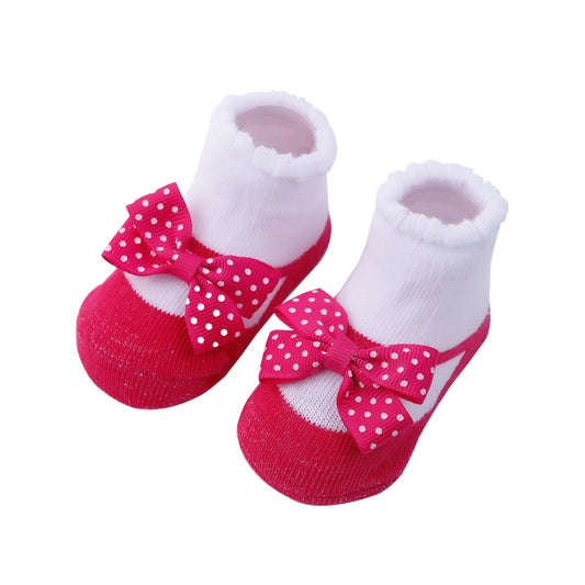 Baby Girl Bowknot Flower Socks 0-24 Months