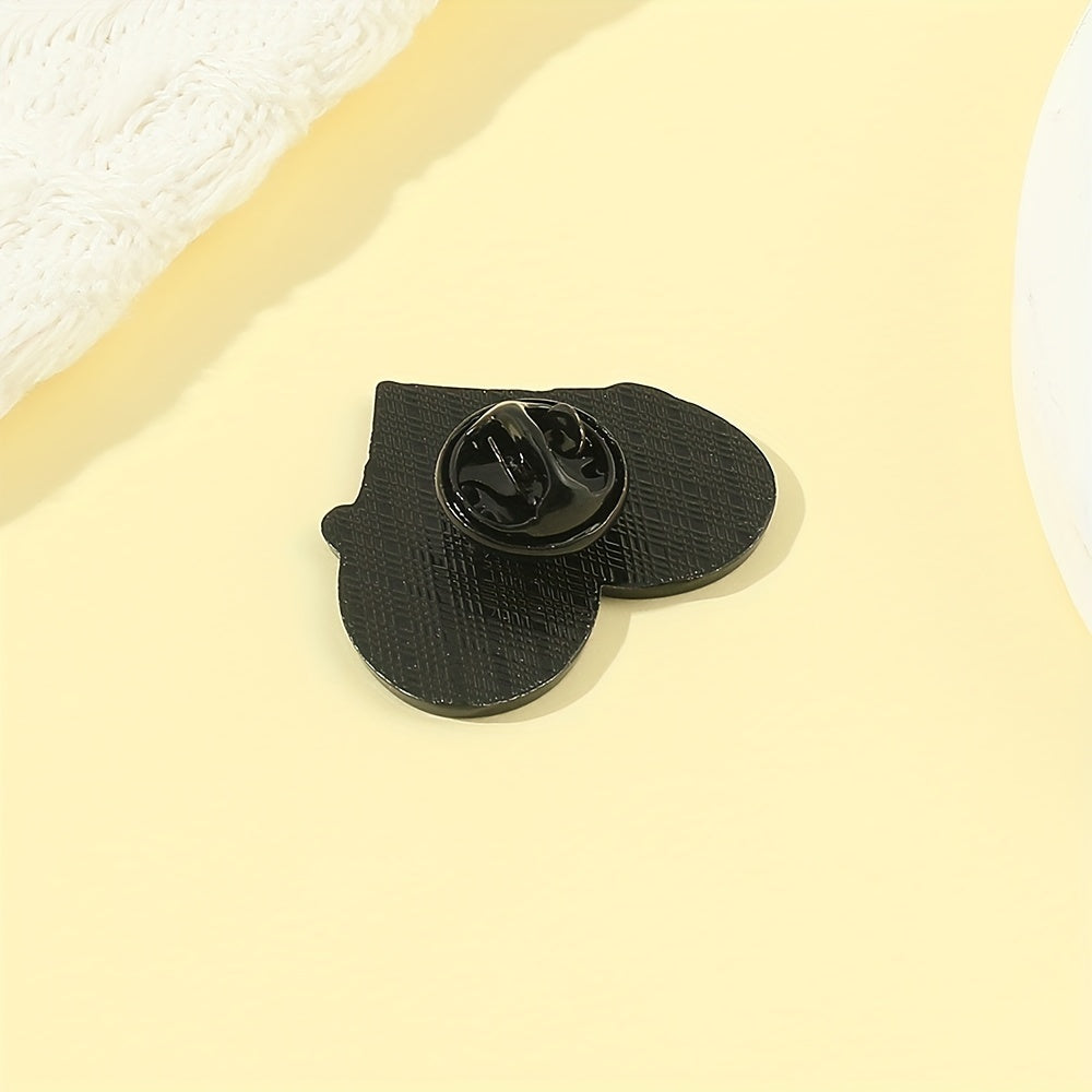 Rainbow Heart Enamel Brooch for Bags Jackets Hats Scarves Pants