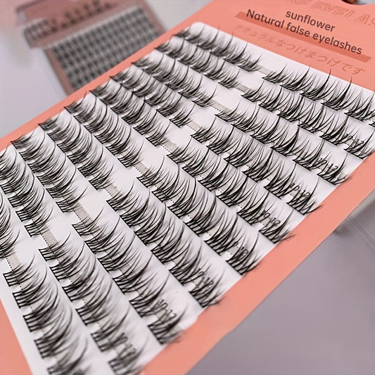 Slender Curling False Eyelashes Easy Wearing Sunflower Design