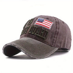 Embroidered Sandwich Brim Baseball Cap All Match Casual Peaked Cap Washed