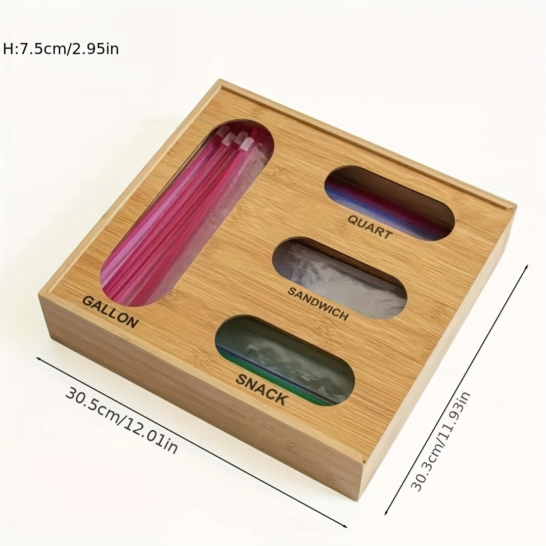 1pc Bamboo Drawer Organizer for Kitchen Bathroom Desk