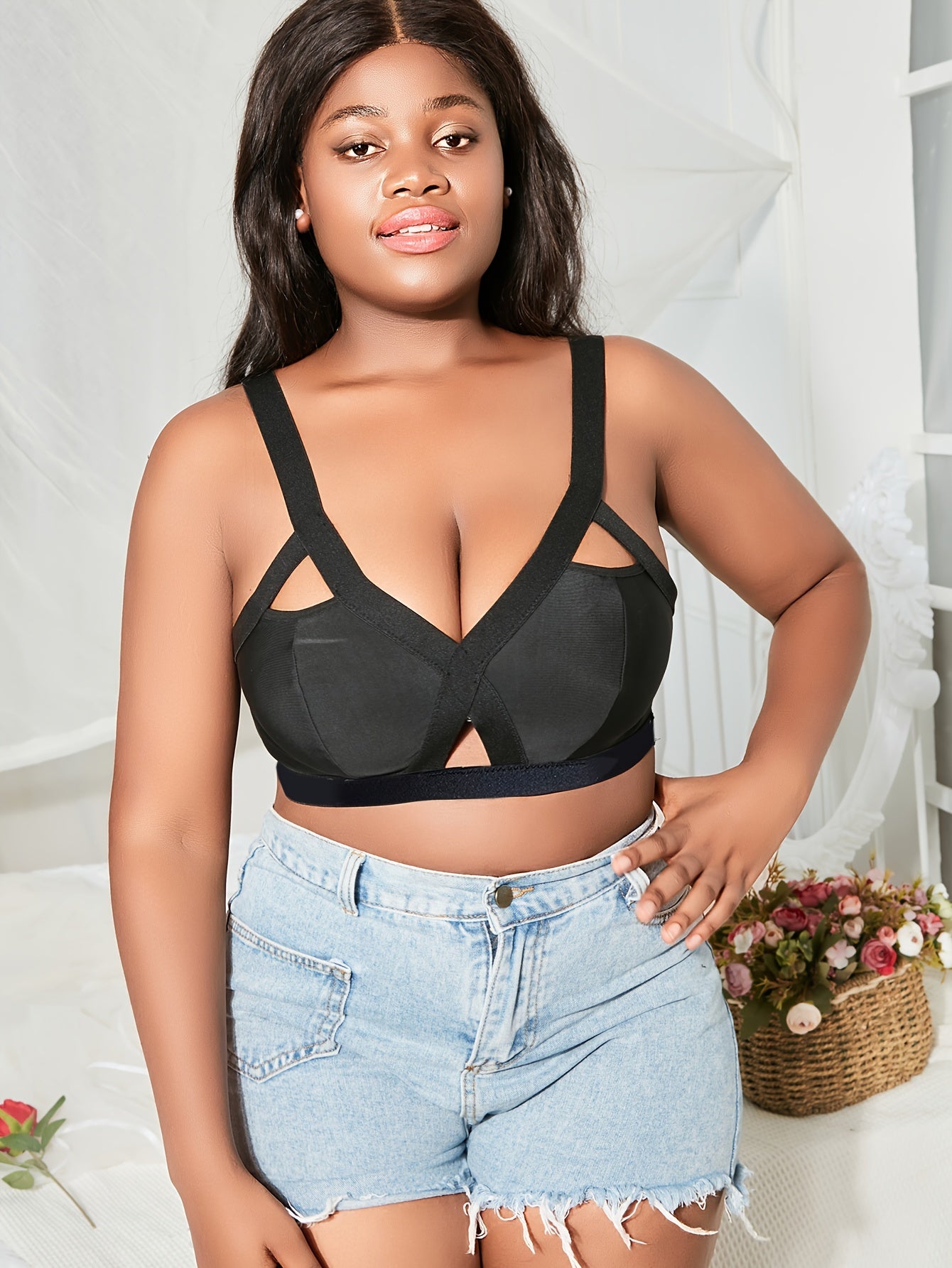 Plus Size Wireless High Stretch Bralette