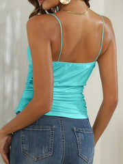 Sexy Solid Cami Top Sleeveless Slim Fit