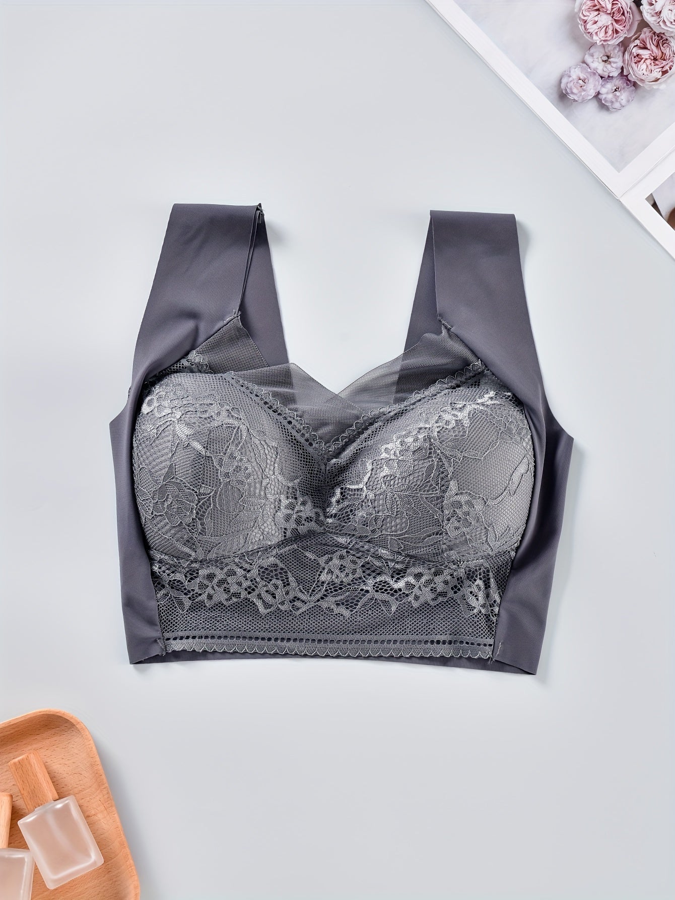 Lace Wireless Full Coverage Bra