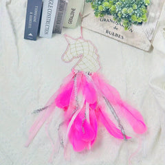 Large Unicorn Dream Catcher With Lights for Girls