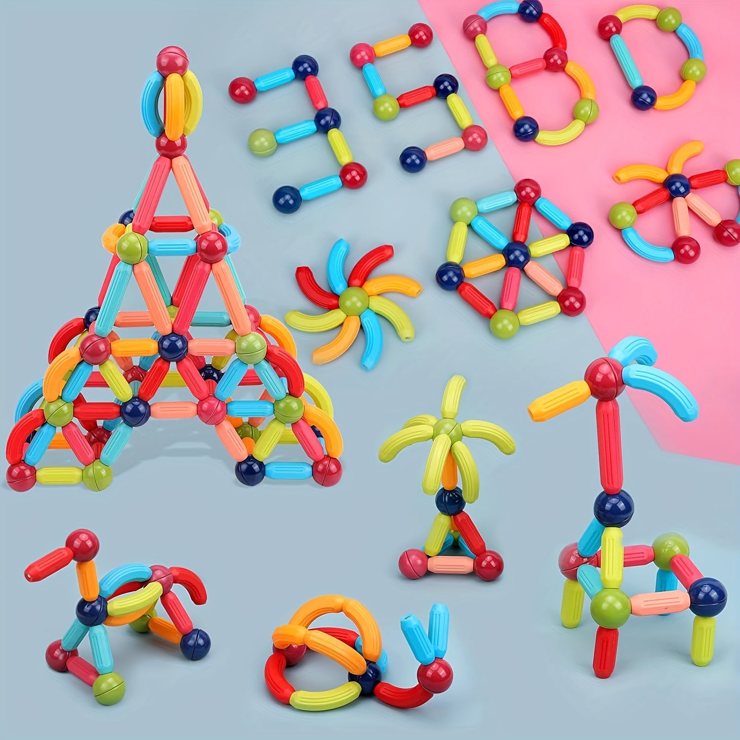 Magnetic Building Blocks For Kids Educational Toys With Changeable Shapes