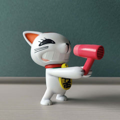 Quirky Lucky Cat Anime Figurines - Collectible Models