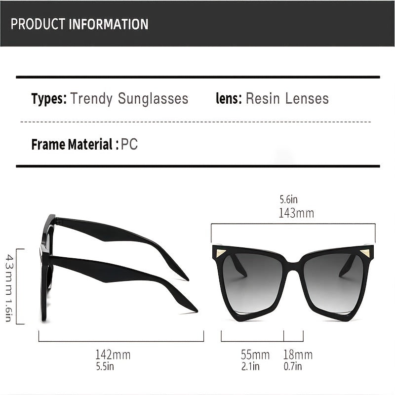 Colorful Irregular Cat's Eye Sunglasses for Women