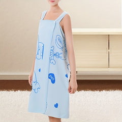 Rabbit Pattern Bath Skirt Quick Drying Microfiber Towel