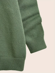 Men's ''G'' Pattern Sweater Warm Knit Pullover
