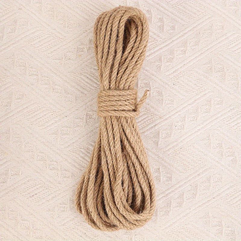 10m Jute Hemp Rope for DIY Crafts and Wall Hangings