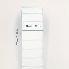 Blank Thermal Paper Labels 50 20 1200 Sheets Single Row Digital Printing Sticker