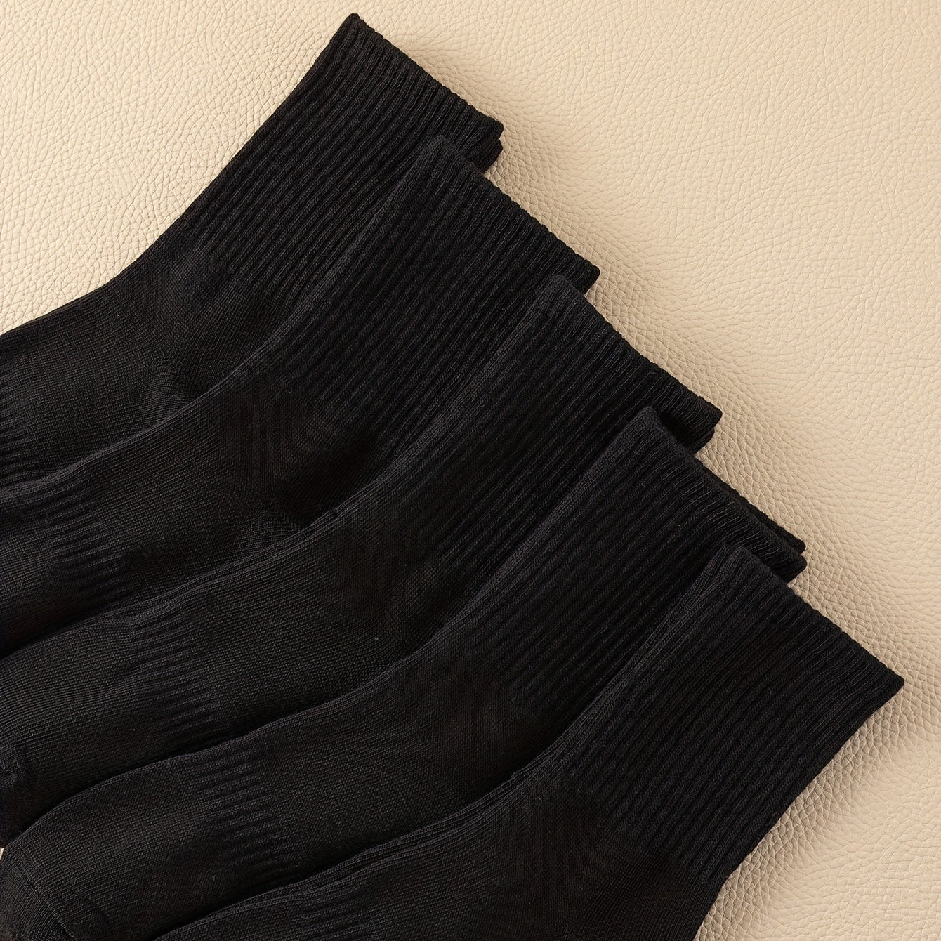 Solid Crew Socks Comfy Mid Tube Women's Stockings