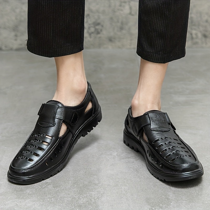 Women's Hollow Out Flat Loafers Hook & Loop Shoes
