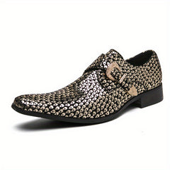 Women's Buckle Strap Oxfords Square Toe Low Top Shoes
