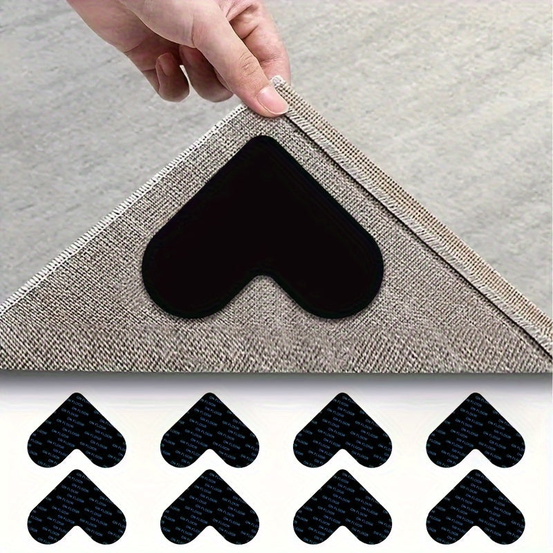 Heart Shaped Rug Stoppers Anti Slip Carpet Pads - Prevent Sliding & Slipping