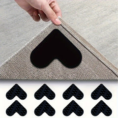 Heart Shaped Rug Stoppers Anti Slip Carpet Pads - Prevent Sliding & Slipping
