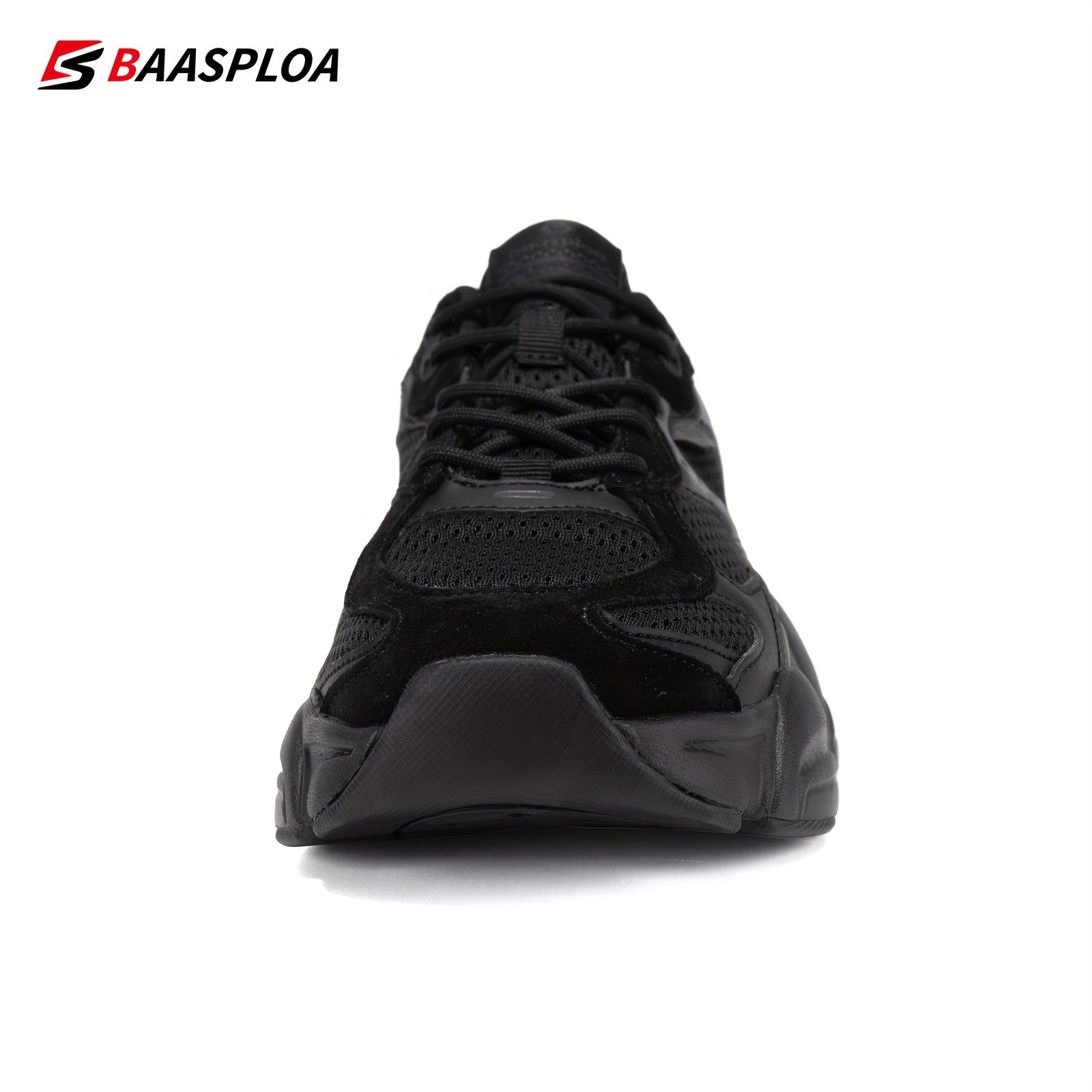 Women's Thick Sole Shock Absorption Sneakers, Mesh Breathable Running Shoes