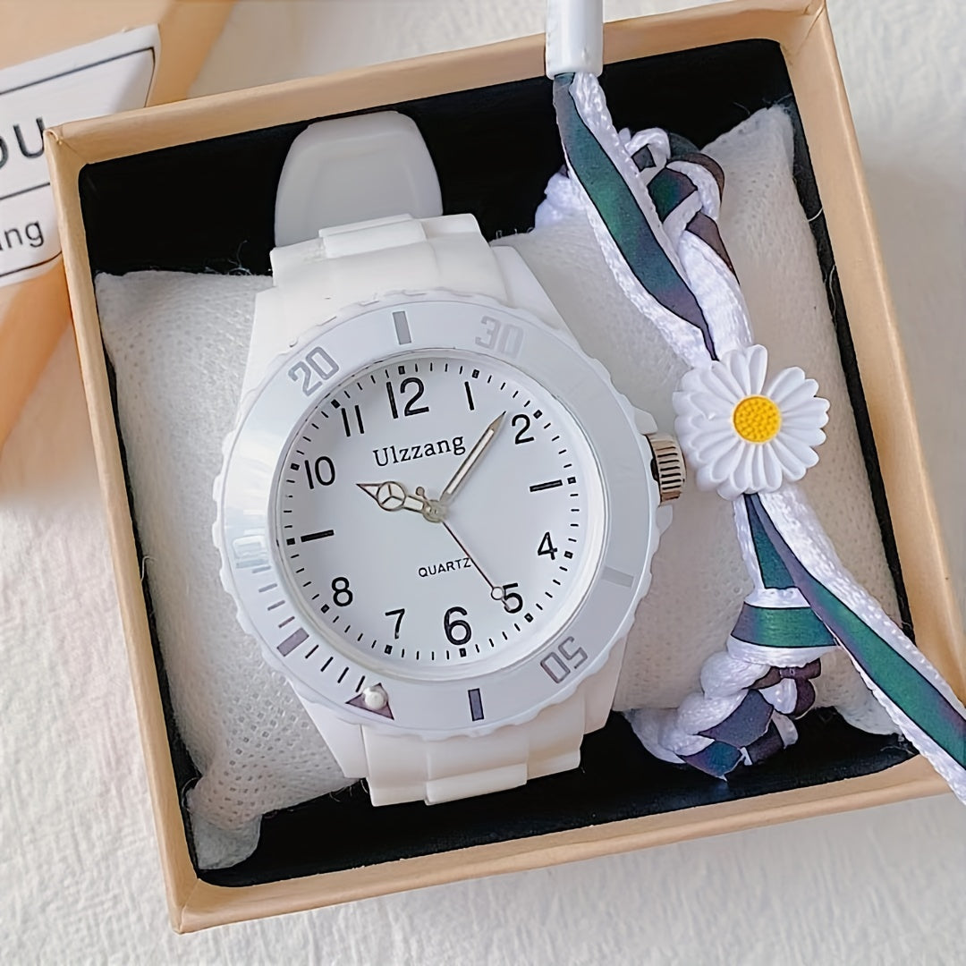 Colorful Student's Pointer Silicone Quartz Watch