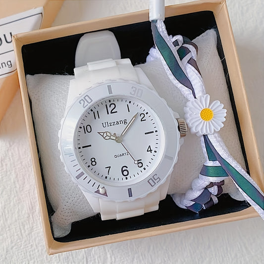 Colorful Student's Pointer Silicone Quartz Watch