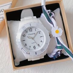 Colorful Student's Pointer Silicone Quartz Watch